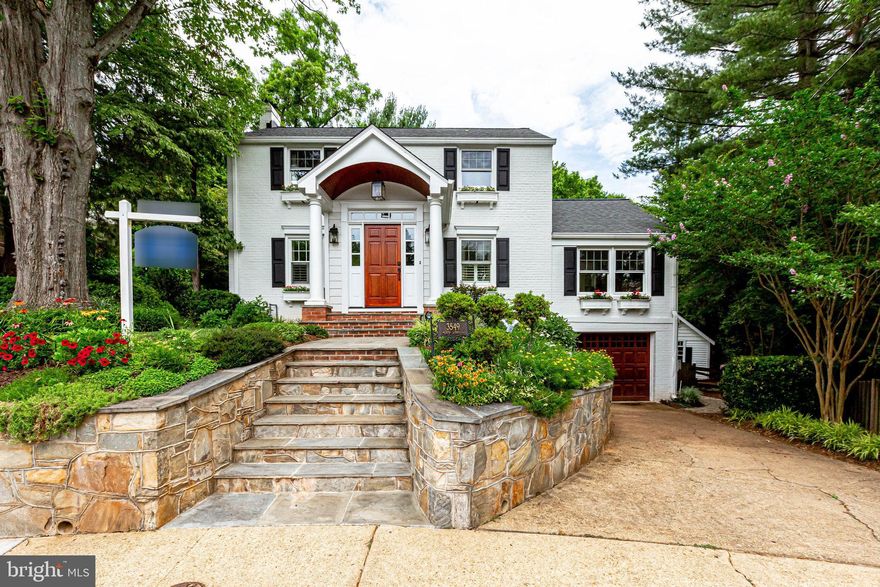 RARE OPPORTUNITY in Country Club Hills/Broyhill Forest area of N. Arlington on a flat cul-de-sac overlooking Gulf Branch Nature Center. Relax in the charming pavilion overlooking the stream or sit by the stone fire pit roasting marshmallows. This stunning seasonal landscaped yard can be enjoyed from all levels of this home, from the large eat-in kitchen & family room, deck off the kitchen, first floor office or balcony off the large master bedroom suite.  This unique 5 bedroom ,3.5 bath three story 4,014 sq ft home, has 4 bedrooms on the upper level, with 2 full baths and a large 5th bedroom/exercise room/office with a private bath on the lower level. The upper master bedroom has a generous dressing room area with plenty of natural light and built-ins on either side of a large window storage seat. This room is lined with windows overlooking the lush backyard where you can sit on the balcony enjoying the change of seasons. Main & upper levels have hardwood floors with ceramic tile in the kitchen and baths. You enter the home through a welcoming foyer into the living room with a wood burning fireplace to the left, dining room, office, music room to the right, straight back to a large kitchen with sliding doors to the backyard and door to the side deck. Main floor has great flow for entertaining, as well as, wired with speakers inside and out to enjoy music of your choice. Kitchen has a large island with stainless steel appliances, a wet bar/coffee bar, & built-in storage benches for seating around a large table. Enjoy a movie or game night in the lower-level family room which leads back to a large 5th bedroom suite with adjoining bath perfect for guests, in-laws, or Au-pair. This window filled room has direct access to the manicured back and side yard, where you will find a charming cottage shed ready for your personal touches, stone fire pit with a seat wall and a screened in gazebo overlooking the Gulf Branch stream. Off this level is an additional large storage area perfect for bikes, toys, strollers, canoes, gardening equipment & more. Lower level has a large laundry room and additional study/reading nook. This home is located in the Jamestown/Williamsburg/Yorktown school pyramid and eligible for membership in Donaldson Run Pool. Location couldn’t be better…Minutes to GW Parkway, Reagan National Airport, Chain Bridge/Key Bridge for easy commute to DC, downtown McLean, Tyson's, Ballston Quarter, Courthouse, Clarendon offering plenty of shopping and restaurant options.