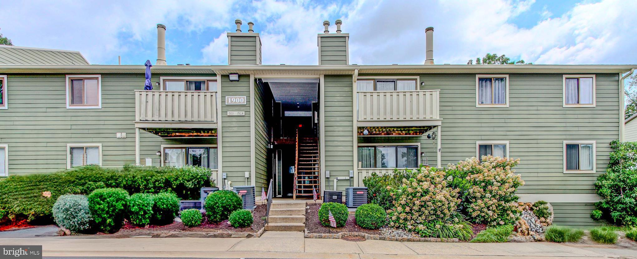 Welcome to this charming, highly desirable, sunny, easy-one-floor-living, slightly larger end unit first floor condo. Upon entry you'll be greeted by a spacious comfortable living room/dining room with a ceiling fan. For nice weather exit through sliding door off of the living room to a private covered balcony to dine al fresco while overlooking gorgeous green space. Outside utility room for more storage. Very functional kitchen with a convenient storage closet that houses a newer washer/dryer. Master bedroom with an ensuite bathroom with a walk-in shower and a good size walk in closet. Second bedroom has a huge deep closet. Super clean and well maintained. Plenty of convenient parking. Community swimming pool, kiddie pool, playground and tennis courts. Conveniently located near shopping, Home Depot, Costco and eateries. Award winning North Penn School District.