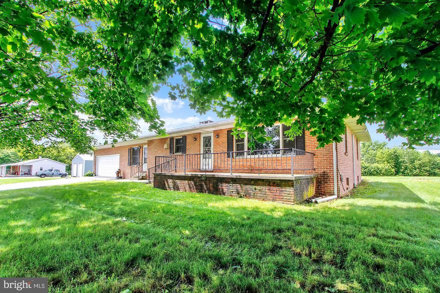 3BR. 1.5 BA ALL BRICK RANCHER Seeking New Owner!  Home sits on Level 1.23 Acres, Faces South, and in Upper Adams School District.  Newer Roof 2006, New Water Heater 2016.  Wood Stove in Family Room can be easily reverted back to Wood Burning Fireplace if desired.  Main Level Laundry and Beautiful Ceramic Tile Floor in Spacious Eat-In Kitchen.  Kitchen opens up into Main Living Room and has an Open Floorplan Appeal.  Built In Cabinetry in Living Room and smallest Bedroom.