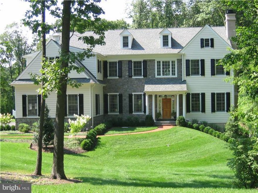 Absolutely stunning and spacious home complete with 7 bedrooms, 6 Full & 2 Half Baths situated on a cul de sac and nearly an acre of land backing up to a private wooded preserve located in Tredyffrin township, home to award winning public schools. This home is trimmed with beautiful moldings throughout from the gracious foyer complete with a grand staircase, to the formal living room with fireplace, the spacious dining room and stately library. The state of the art kitchen is a gourmet's delight and opens to a sun drenched breakfast room with a beautiful step down to the robust family room with 11 foot coffered ceilings and fireplace. The beautiful master BR suite has a tray ceiling complemented by a sitting room, luxurious master bath and two roomy walk in closets. There are 4 additional bedrooms on this floor plus a large laundry room. The 3rd floor is beautifully appointed with 2 bedrooms, a sitting area and a complete bath, perfect for an au pair.  The finished lower level boasts a family room with media center, wet bar, wine closet, full bath and a spacious gym. The most spectacular feature of this property is the outdoor living area. With a beautifully landscaped patio, built in gas grill, large salt water pool with a fieldstone accented hot tub providing a scenic and relaxing waterfall into the pool. Professionally landscaped to the max! This home brings together tasteful elegance with gracious living space for wonderful moments with family and friends. An ideal location within close proximity to train station, nearby shops and restaurants.