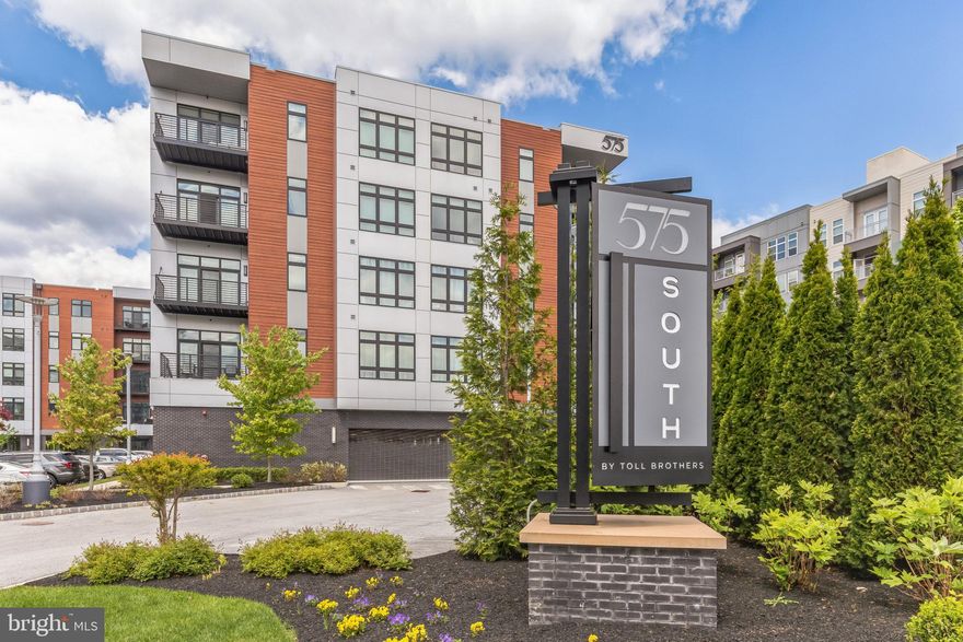 Welcome to the 575 South Condos, a recently built boutique community located just steps from the King of Prussia Town Center. This 2-bedroom 2 full bath 5th floor condo is perfect for anyone who is interested in low maintenance living at its best! Unit 502 was just painted throughout and features upgraded finishes  including white oak floors throughout the entire unit, white soft close drawers and door cabinetry in the kitchen, Quartz countertops in the kitchen and master bath, Kitchen Aid oven, microware, dishwasher, refrigerator, Samsung washer & dryer plus 12 x 4 balcony with lighting and excellent 5th floor views! Residents of 575 South enjoy fantastic on-site amenities to further enhance their busy lifestyle include a rooftop lounge with gorgeous views of Valley Forge Park, movie theater room, golf simulator, billiards table, Starbucks coffee machine, lounge area with dual sided fireplace with wet bar and multiple areas to enjoy with your friends and family after a night out in the Town Center. The images and video speak for themselves! Best of all, the 575 South Condo complex boasts an excellent location for enjoying upscale shopping and dining. The property is within walking distance of 20 restaurants & bars, plenty of shopping and Wegmans supermarket is only blocks away for all your food shopping needs.  The community is also convenient to major highways including I-76, I-476, Routes 422, 202, and the PA Turnpike. Additional amenities include a beautiful lobby, state of the art mailroom with Luxor drop boxes & large fridge for grocery deliveries, 3 season room, outdoor patio, gas grilles, fire pit, both private garage & surface parking spaces, bike storage plus a state-of-the-art fitness room with Peloton and Life Fitness Equipment. All utilities and fees are included in the Association Fee except for electric!