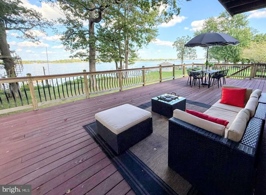 Waterfront Paradise Awaits!

Welcome to the stunning waterfront retreat you've been waiting for! Nestled at the end of a picturesque tree-lined driveway, this updated 4-bedroom, 3-bath home offers breathtaking panoramic views of Back River. Oversized lot with 77 ft of waterfrontage offers more privacy than most homes in the area.
Freshly updated throughout, this home features new carpet, luxury vinyl plank flooring, fresh paint, and newly installed pier decking and steps. NEW ROOF, too.  Additional  400 sq ft of Attic/ Flex space  with dormers waiting to be finished - so many possibilities. 
AND there is an attached 1 bed/1 bath "in-law" suite / apartment  rental with a separate entrance - Potential  AirBnB® - Bonus! 

Step outside to a spacious wraparound deck—ideal for sipping your morning coffee while watching the sunrise. With direct access to open waterways, this property is truly a boater’s delight. Whether you're docking your boat, enjoying water sports, or simply relaxing  every day feels like a vacation here. 

This house really has it all!! You have got to stop by and take a look to appreciate the space, the privacy and THE VIEW!  Don’t miss the chance to live the waterfront lifestyle you’ve always dreamed of!