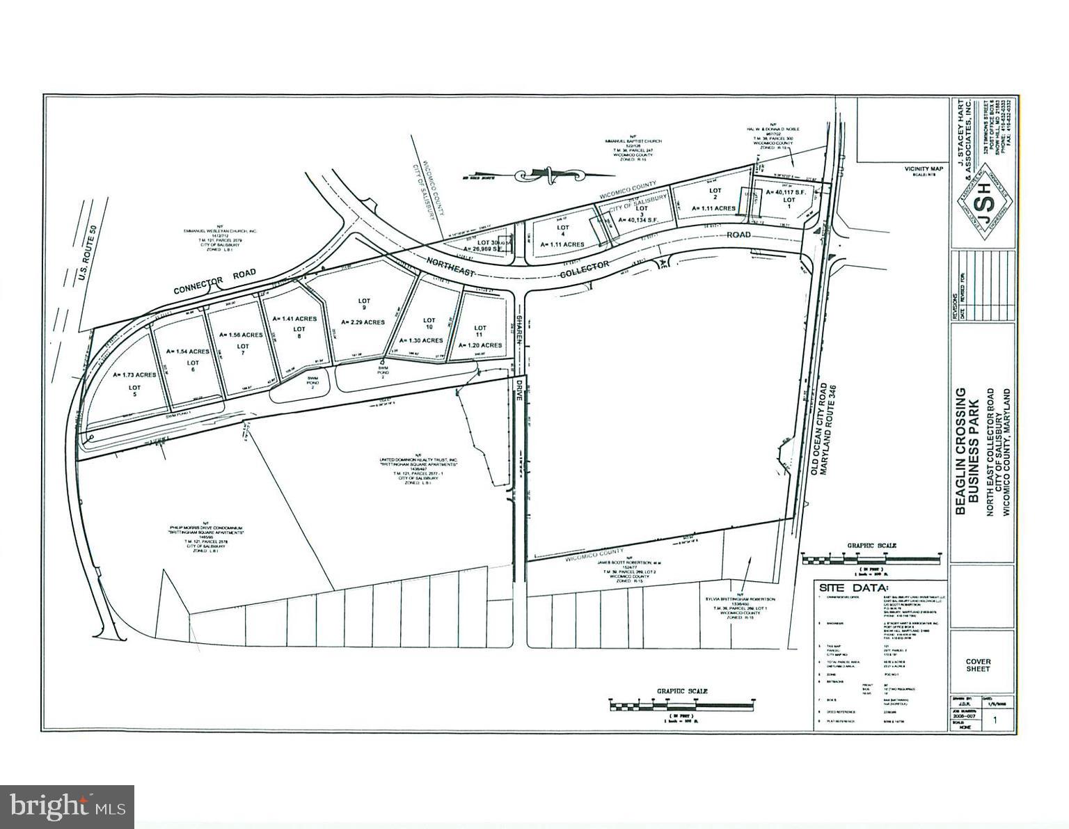 Lot #1 in Beaglin Crossing Business Park - curb cuts for entry, City water & sewer already onsite. Please call for more details.