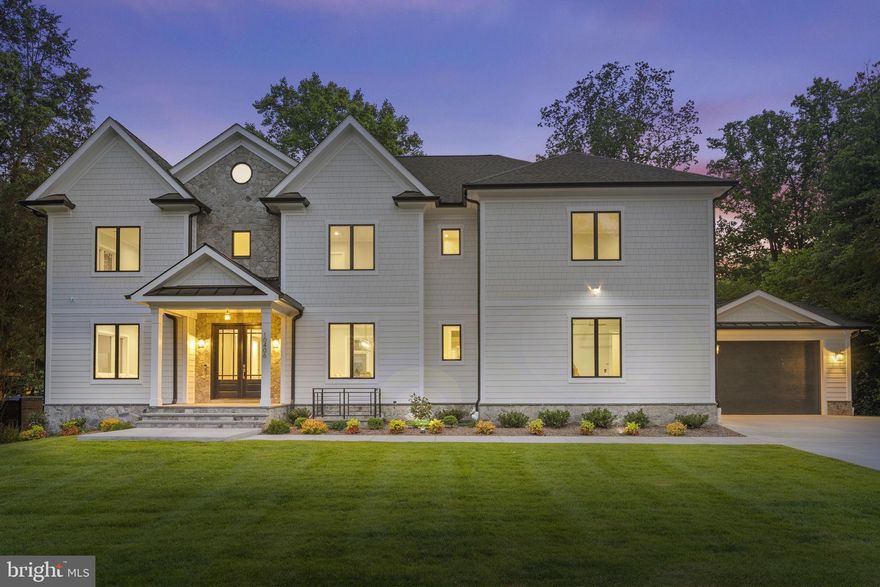 Now part of the FINAL OFFER platform!

Introducing an extraordinary opportunity to own a brand new, custom-built home in close-in Potomac, just 5 blocks away from Potomac Village. This exceptional residence on over 1/2 acre of flat land has been meticulously designed to ensure the highest standards of quality and comfort.  As you step into this remarkable home, you will immediately notice the attention to detail and the luxurious finishes that adorn every corner.  An elevator seamlessly connects all levels, providing effortless access throughout the home. The property boasts a spacious 3-car garage, equipped with two EV chargers, catering to the needs of current and future electric vehicle owners.
The centerpiece of the home is the stunning two-story great room, featuring a floor-to-ceiling gas fireplace with tile accents, which creates a warm and inviting atmosphere. This expansive space effortlessly flows into the modern kitchen, making it the perfect setting for entertaining guests. With 10-foot ceilings on the main level and 9-foot ceilings on the upper and lower levels, the open floor plan ensures a seamless flow and an abundance of natural light.
Designed with the utmost luxury in mind, this residence offers a main level guest suite, ideal for accommodating visitors, as well as a study for those seeking a dedicated workspace. The upper-level owner's suite is a haven of relaxation, complete with a spacious walk-in closet and a spa-like bathroom, with modern tub and steam shower.  The lower level of this exceptional home has been thoughtfully finished to provide additional entertainment options. It includes a kitchenette for convenience, a theater for movie nights, a sauna for ultimate relaxation, a rec room for gatherings, a gym for fitness enthusiasts, and a guest suite for visitors.
Nestled on a half-acre lot with a southern-facing backyard, this property offers a serene outdoor space perfect for a future pool or for enjoying the sunshine and privacy. The home is crafted by a boutique builder, Architectural Method, known for their commitment to comfort and convenience, ensuring that every aspect of the residence is designed to exceed expectations.
This rare gem is available for immediate occupancy, providing an extraordinary opportunity to own a custom home in the highly coveted Potomac area. Don't miss the chance to experience the epitome of luxury living in this remarkable property.