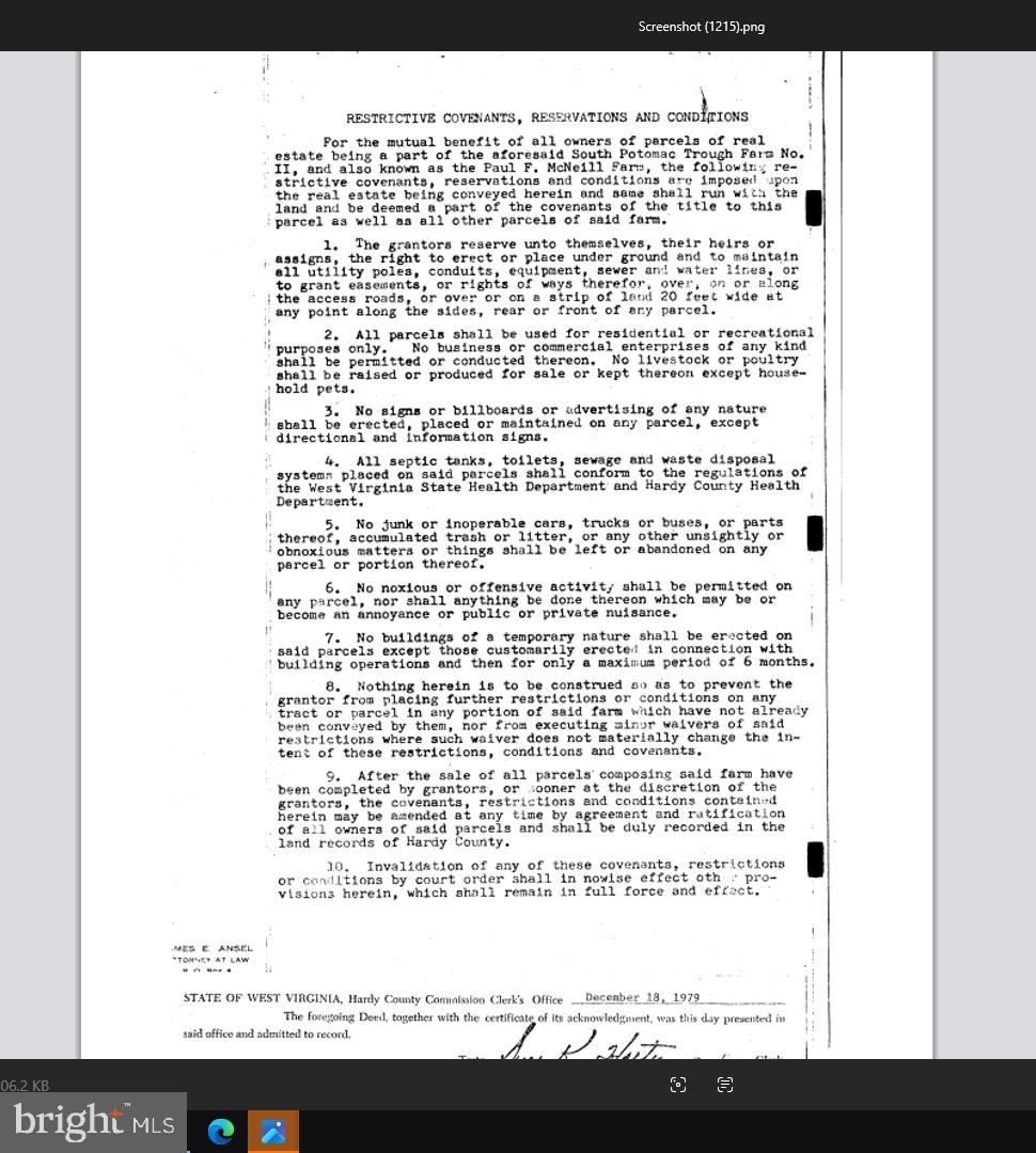 SOUTH POTOMAC TROUGH FARM II - Land