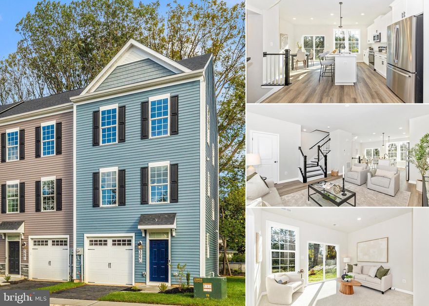 This move-in-ready Auburn II luxury townhome at The Woods offers three finished levels, 4 bedrooms, 3.5 bathrooms, and a 1-car garage in a highly walkable location near Baker Park, Rock Creek Park, and Downtown Frederick with convenient access to restaurants, shopping, and everyday amenities.
The home features a bright open-concept main level and a designer kitchen with quartz countertops, black hardware, and high-end finishes throughout. Modern construction and thoughtful design create a comfortable, low-maintenance living experience. The community is served by Parkway Elementary, West Frederick Middle, and Frederick High School. A 10/2/1 builder warranty is included for added peace of mind. OFFERING UP TO $10,000 IN CLOSING COST ASSISTANCE WITH USE OF APPROVED LENDER AND TITLE. Other units available. Photos are representative. **Monthly condo fee includes water, sewer, and condo insurance**