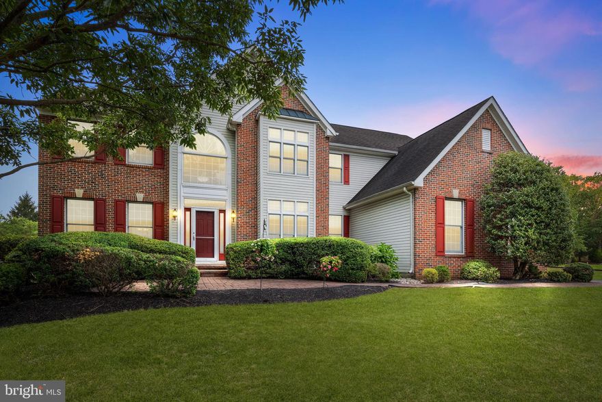 EXCITING UPDATES COMING SOON! Stop by the OPEN HOUSE SATURDAY OCT 3 from 11-2 to GET THE INVESTMENT NEWS! Perfectly placed on a cul-de-sac in the small, private community of Newtown Meadows sits this executive Cedarbrook Model with 4,638 sq ft of living space on a .7 acre lot, available for the first time since construction in 2001. Some special features include a 2-story Dining Room, Main Level Office, rear staircase and skylights in the 2-story Family Room, 3 car Garage, plus a finished Basement with Kitchenette, gas FP, 5th Bedroom and 3rd full Bath. Tremendous curb-appeal is provided with a brick front façade, keystone accents above the windows and a meandering paver walkway leading to the raised front entry with replaced door surrounded by lovely leaded glass accents. Enter the 2-story Foyer and take in the openness of the curved staircase, 2nd story sunburst-topped window, hardwood flooring and flow into the Living Room, Office and Kitchen. On the left, a formal Living Room with dual windows and replaced carpeting opens into the impressive 2-story Dining Room overlooked by an Upper Level balcony. A transom-topped window with views of the rolling rear lawn, hardwood flooring, chair railing and custom blinds graces this space.  The island Kitchen boasts an abundant amount of raised panel cabinetry topped with crown moldings, a tiled backsplash, countertops lined in warm granite and recessed LED lighting. A double stainless oven, natural gas cook-top, Bosch dishwasher and pantry closet are also supplied. The bright Breakfast Room, with Andersen sliding glass door, opens to the Family Room. This massive room has triple transom-topped windows, a soaring ceiling with dual skylights, recessed LED lighting, replaced carpeting, a marble-faced natural gas-fueled fireplace and a luxurious rear staircase to the Upper Level. Double doors open to a sunny Office complete with hardwood flooring. Completing the Main Level is a Powder Room, plus a Laundry Room with access to the 3-car side entry Garage. Upstairs, NEW CARPET WAS JUST INSTALLED! The Master Bedroom Suite flaunts dual walk-in closets, a Sitting Room and sumptuous Bath. A cathedral ceiling soars over the oversized shower lined in tile with rainfall showerhead for everyday, while a double window with sunburst top is the perfect spot to sun gaze while relaxing in the sparkling white Jacuzzi tub on special evenings. Each of the 3 Secondary Bedrooms on the Upper Level have ample closet space, upgraded overhead lighting and multiple windows. The Hall Bathroom offers dual sinks, linen closet and a tub/shower combo lined with a neutral tile. With a combination of 3,450+/- square feet of finished space on these 2 levels, prepare to be amazed by the additional 1,200+/- square feet of finished Basement. With options as an Au Paire Suite or a space for a returning college graduate, the Lower Level has a modern Kitchen with frosted glass front cabinetry, custom concrete countertops, under-cabinet lighting, pendant lights atop a bar-style seating area, recessed lighting and designated space for a microwave and mini-fridge. Custom wall sconces on dimmers are strategically placed for movie nights and with a touch of a remote, a gas fireplace comes alive. A spacious Bedroom with full-size egress, a beautifully completed full Bathroom and an Open Space perfect for a game table wraps up the fully permitted finished portion of the Basement, along with sub-panel for the electricity, done in 2008. A large unfinished area remains which houses the 2-zone natural gas HVAC, gas water heater, sump pump with battery back-up and storage. The rear yard is huge and private, with a large deck, garden shed, and rear berm lined in trees. Andersen windows throughout, Within award-winning Council Rock North, this home is just minutes to all kinds of shopping and dining. This stunning home is ready for its next generation!