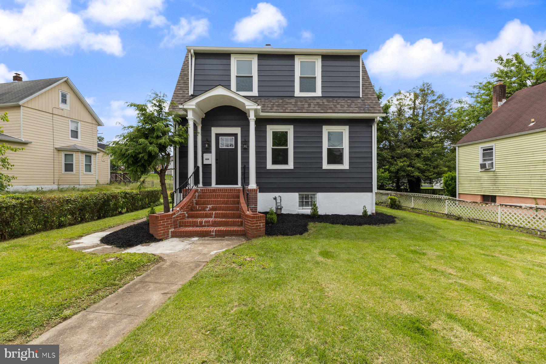 Charming Colonial with off street parking & a detached garage. This remodeled home offers a new roof, brand new windows throughout, fresh paint, new AC, new carpeting in the bedrooms, 2 gas fireplaces, waterproof LVP flooring, refinished hardwood stairs and a full walk up attic for additional storage. The floorplan has an open feel with 3 oversized bedrooms and a new kitchen featuring SS appliances/tiled backsplash/solid wood white shaker cabinets. The lower level has large windows allowing ample natural light, a large area for entertaining and a half bath. On the exterior you will find a natural stone patio and a great backyard that is mostly fenced in for privacy!