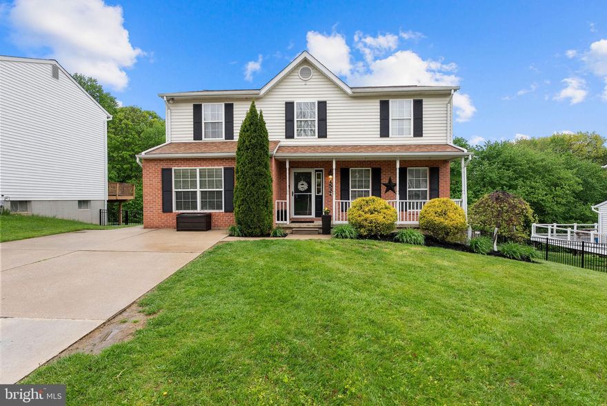 Located in the sought-after Roberts Field neighborhood, this 4-bedroom, 2 full and 2 half bath single-family home offers a functional layout and a backyard setting that’s hard to find—one of the few homes in the neighborhood backing to woods for added privacy. The main level features hardwood flooring throughout, with LVP in the second family room, and a bright kitchen with ample counter space that opens to the dining area, complete with a fireplace. Upstairs, you’ll find four bedrooms, including a well-appointed primary suite with a walk-in closet and an en-suite bath with a skylight, along with a spacious hall bath. The fully finished walk-out basement provides additional living space, a half bath, and a laundry/storage room which includes a newer washer, dryer, and a laundry sink. Enjoy outdoor living with a fully fenced backyard, a wood deck with stairs, and a shed tucked underneath for extra storage, along with a 2-car driveway and additional street parking. Schedule your showing today!