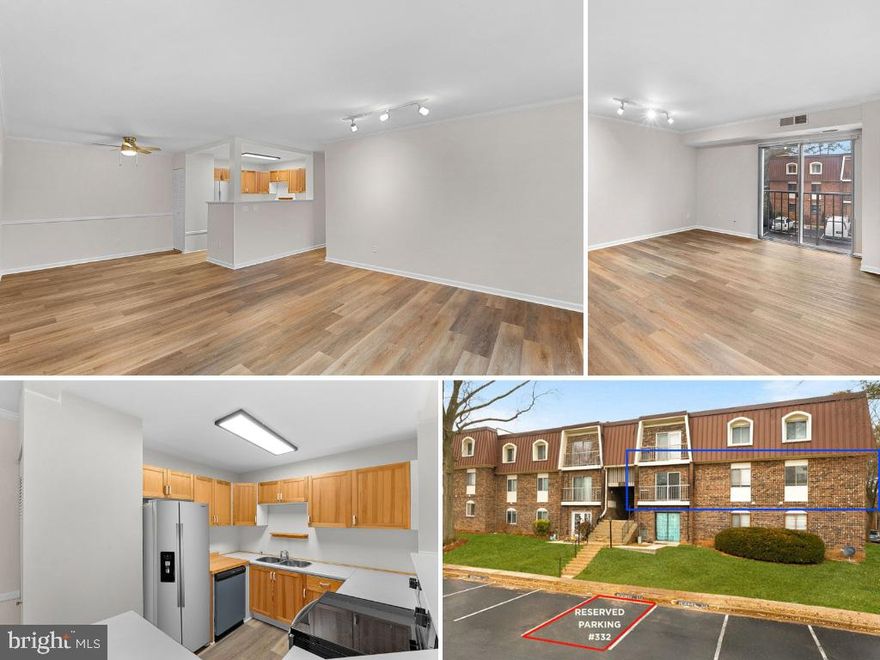 Light & Bright Mid-Level End Unit | Fresh, Neutral Paint from Top to Bottom | New Wide-Plank LVP Flooring throughout the Living Room, Dining Room, Kitchen & Hallway | New Carpet & Padding in all Bedrooms | New Stainless Steel Kitchen Appliances | Spacious Living Room with Sliding Glass Door to the Balcony | Dining Room w/New Lighted Ceiling Fan | Kitchen is Open to the Living Room & Dining Room | Primary Bedroom w/Walk-In Closet & Private Bath with Walk-In Shower w/Sliding Glass Door | Bedroom #2 with Walk-In Closet | Hall Bath with Deep Jetted Tub/Shower Combo | 1 Reserved Parking Space | Shared Laundry & Storage Area in Building | Water/Sewer/Trash included in Condo Fee & More!