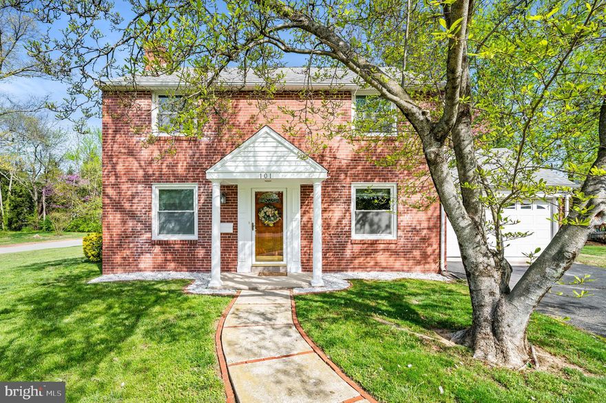 Welcome home to this expanded Wallingford two-story Colonial with 4 bedrooms, 2 1/2 baths and 2 car garage with private driveway. Lovely portico entry into a spacious Living Room with hardwood floors,  built in cabinetry and gas Fireplace. Enjoy holiday dinners in the formal Dining Room with hardwood floors. Both living and dining rooms flow into the  white wood Kitchen, and a cavernous Family Room / Breakfast Room with wall to wall carpeting and two ceiling fan/lights.  The guest Powder Room is adjacent to this room. There is outside access to the side yard and interior access to the oversized two car Garage with auto opener.  The 2nd Attic located above the garage is GREAT for add'l storage. Park 4 or more cars in the private Driveway.  The  Second Floor of this faboulous home opens to a spectacular Owners Bedroom with vaulted ceilings, wall to wall carpeting, walk-in closet and ensuite Bathroom that offers an oversized tub/shower, double sink vanity and ceramic tile. The  Hallway Bathroom has a ceramic tile, tub/shower and serves three bedrooms. Bedrooms  #2, #3 and #4 each have hardwood floors and good closet space.  Pull-down steps to the partially floored Attic  is great for storage. The  Basement is mostly unfinished with Laundry Center that includes a GE Washer & electric Dryer. The small room adjacent to the utilities was used for a workshop with tool bench included.  Updates to the original part of the home have been completed within the last 9 years and include replacement windows and roof,  self cleaning oven/range 6yo, dishwasher 1yo,  washer and dryer 4yo, gas hot water heater 8yo, and a  whole house generator are included as is. This home is located in the highly regarded Wallingford Swarthmore School District and is walkable to the Strath Haven Middle and High Schools, and a short ride to WES elementary school. Convenient to the Septa Regional Rail Line, and 15 minutes to PHL Airport, 30 minutes to Center City Philadelphia and Wilmington, DE . Minutes from the vibrant town of Media, “Everybody’s Hometown” with its shops, restaurants, live theatre, Trader Joe’s and the popular “Dining Under the Stars” from May to September. The Spring Haven Golf & Country Club (2 streets away!), and the Wallingford Swim and Racquet Club(3 blocks away!) are so close-by. Hurry and make this your forever home!