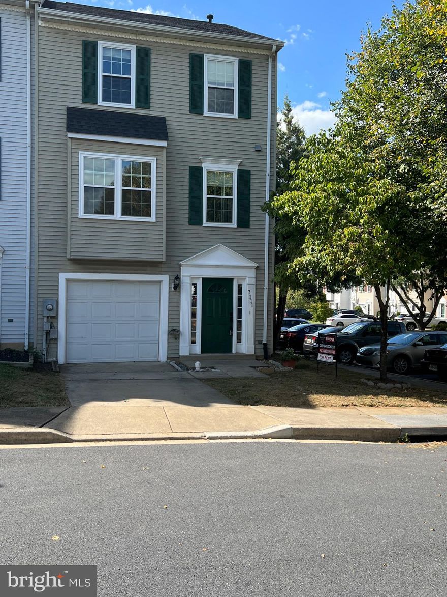 Fresh paint. New granite countertops, remodeled 3 years ago. Great end unit with upper and lower deck. Fenced yard.  Table space kitchen. White cabinets. Pantry. Spacious Master Bedroom with full bath. Two other bedrooms upstairs with full hall bath. Living / Dining room combination. Finished Room in basement with walk out to lower deck and yard. Great light. Available immediately. Call today.