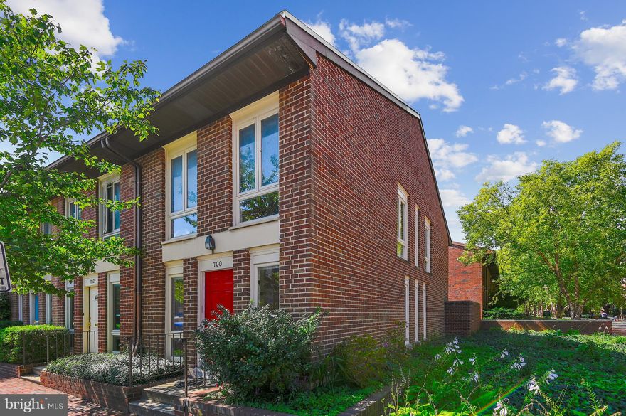 Bright and spacious, END OF UNIT Otterbein townhome with 2 bedrooms, 2 full baths & 2 half baths, and 1 assigned parking space. Large main floor with hardwoods, separate dining area, sunken living room with wood burning fireplace, and floor to ceiling window/doors overlooking the largest private brick patio on the block. The upstairs, with newer hardwoods, houses two sizable bedrooms each with an en-suite bathroom. Completely finished lower level, has tons of storage space, laundry, and half bath. Just a short walk to the Inner Harbor, Federal Hill shops and restaurants, Cross Street market, stadiums and easy access to 95 and MARC train.