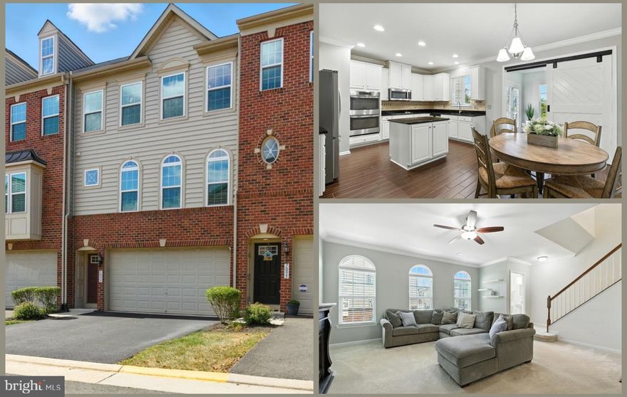 OPEN HOUSE Sunday, January 18th 1-3pm Welcome to a well-maintained 3-level home with an open floorplan and neutral palate. As you enter the foyer, step up to the open and light filled living room. This generous space allows ample room for entertaining. The heart of this home is the gourmet kitchen with white cabinetry galore,  granite counters, island, a large dining area and stainless steel appliances. A charming barn door connects the bumped out bonus room - currently used as a home office but perfect as a cozy sitting room, sun room or play room. The charming deck overlooking the common area is the perfect spot for morning coffee or al fresco dining. Back inside, a half bath completes this level. Upstairs, the primary bedroom offers a peaceful escape and includes two walk-in closets. The spa bath features a soaking tub, walk-in shower, double vanities and private water closet. Two additional bedrooms and a hall bath complete this level. The lower level features a rec room, laundry room, a full bath, access to the garage and a walkout to the rear yard. The home features ceiling fans in each bedroom and 2" wood slat blinds throughout the home. Neighborhood amenities include lawn care, exterior maintenance, pool, clubhouse, tot lots and sport courts. WELCOME HOME!