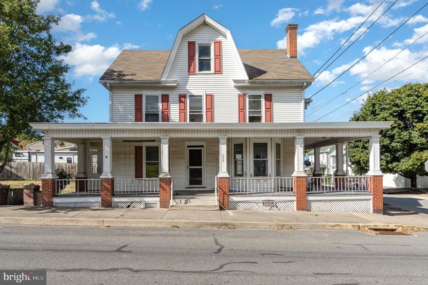 Charming Character abounds in this turn of the century spacious 2 story traditional 5 bedroom home on 50’ X 120’ lot in Mifflin on the heights. Hardwood floors throughout, TLC needed to bring back their luster. Floor to ceiling, antique serve through cabinets from Kitchen to Dining Room. Antique built-in wall mirror in Living room. Exterior access option from side entry door off wrap open faced porch. Laundry/ full bath combo convenience on 1st floor. Office/Library lined with book shelves and 3 bay alcove windows; plus wood mantle to decorate for each season. Stand-up attic could convert to 2 more spacious bedrooms. Weil McLain oi furnace comfort, radiator heat. Brick fence yard backs to privacy fence. Over-sized 43’ by 16’ lofted garage offers 3 vehicle protection and space for hobbies and lawn/garden tools. Bring this home back to excellence with  some labor of love. Taxes are $1,670 for home and $10.82 for wooded lot along Valley St, that conveys on a separate deed; along with the home. CASH or CONVENTIONAL Loan, ONLY! INVEST and OWN, instead of RENTING!