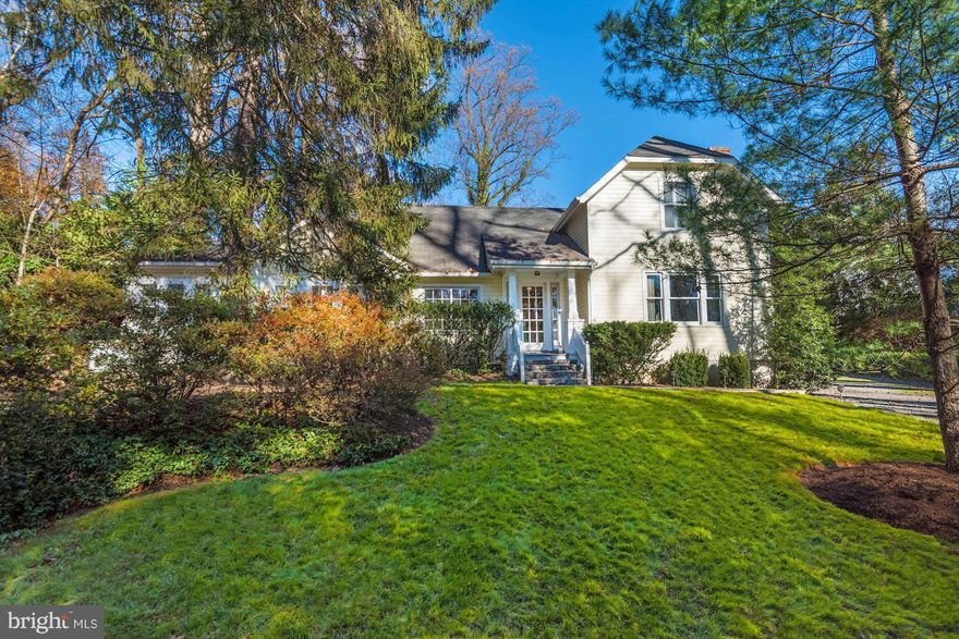 Just minutes to DC! Charming residence with a treed and private setting. Featuring an open layout with a large living and dining room, gourmet kitchen open to family room, main level master suite with sitting room, 2 bedrooms up, lower level with rec room, additional bedroom, large laundry room & finished storage. Beautifully landscaped and large backyard with a pool and detached exercise room.