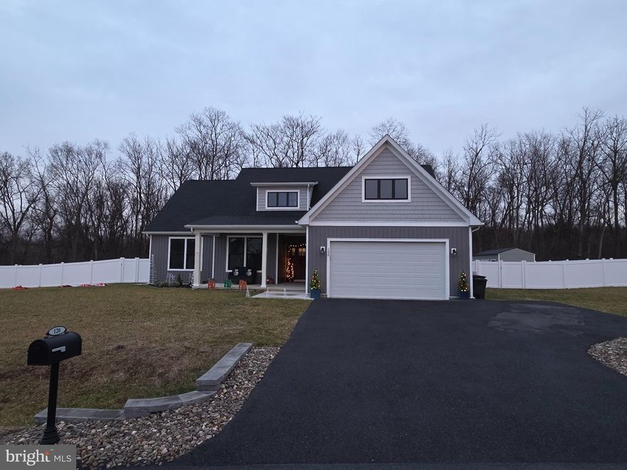 Welcome to 120 Moonstone Drive, a beautifully maintained 4-bedroom, 2-bath home built in 2021. Located in the desirable Quail Ridge community, this modern ranch-style residence offers  nearly 1,900 sq. ft. of open-concept living space with thoughtful upgrades throughout. Full unfinished basement with a full bath rough in and walkout stairs.  The bright, airy floor plan features a spacious great room with vaulted ceilings, a dining area ideal for gatherings, and a gourmet kitchen complete with granite countertops, stainless steel appliances, and a large island. The owner’s suite includes a tray ceiling, private bath with dual vanities, tiled shower and a walk-in closet.  Step outside the dual opening sliding doors to enjoy the covered patio, fenced, level backyard that backs to trees with ample room for entertaining, gardening, or relaxing evenings. An attached two-car garage and generous driveway provide plenty of parking.
Don’t miss the opportunity to make this beautiful property yours!