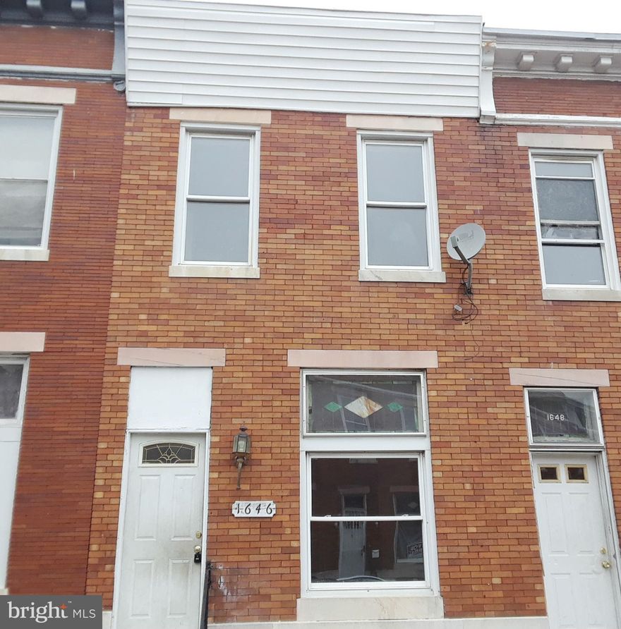 Wonderful opportunity to own this  brick rowhome in Hawkins Manor.  Enjoy nice room sizes, wood floors, separate dining room and kitchen.  Use the basement for added storage or finish off for additional space.  The fenced rear yard is perfect for warm weather fun.  Just minutes from Downtown Baltimore!