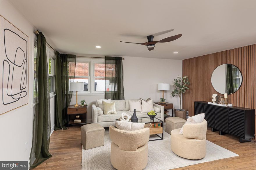 Looking for a sun-filled cul-de-sac setting with timeless character and modern comforts? This amazing 4-bedroom, 3-bath rancher is a 2,300 sq ft canvas waiting for your vision! Inside, refinished hardwood floors and detailed millwork echo the home’s original craftsmanship, while recessed lighting and a striking wood-paneled accent wall bring a fresh, contemporary edge. Gather in the living room by the brick fireplace, or head to the dining alcove, where a breakfast bar opens into the thoughtfully designed kitchen. Stainless steel appliances, a decorative tile backsplash, and generous cabinetry create a space that works as beautifully as it looks. On the main level, two serene bedrooms share a chic hall bath, while the primary suite features an ensuite with a frameless glass shower. Downstairs, the walk-out basement is a haven for guests or entertaining, complete with a dry bar, full bath, and a flexible room that can become a remote office, gym, or overnight accommodations. When workmanship and convenience align like this, there’s no better way to discover its full potential than to experience it in person—come see how it could be part of your next chapter!