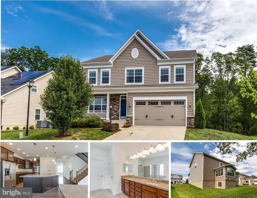 Absolutely stunning home with 3 finished levels, with 4 bedrooms, loft and 4.5 bathrooms. Gourmet kitchen includes upgraded cabinets, granite, stainless steel appliances, gas cooktop, double oven, island, backsplash, wood floors & pantry. Sunroom, gas fireplace, 4th bedroom with en suite bathroom, 3 car tandem garage.  Master suite includes tray ceiling, walk-in closet, master bathroom with dual vanity, soaking tub & separate shower. The spacious finished basement includes plenty of space to relax or entertain and features high ceilings. Premium lot backing to trees with serene views. Meticulously cared for & practically brand new home in the sought after Piney Grove neighborhood.  Over $100,000 in upgrades! Conveniently located to Joint Base Andrews, Pentagon, Bolling, MD-5, I-495 Beltway, Washington, DC, Virginia and Branch Avenue metro station. Must see!