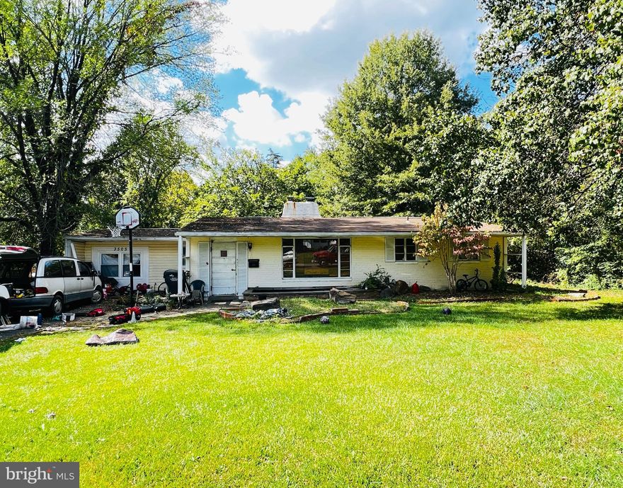 CHARMING HOME, UNBEATABLE POTENTIAL on a large 0.39-acre wooded lot in Holmes Run Park!  This bright home offers 3 main-level bedrooms and 2 full baths. Features include a beautifully updated modern Kitchen with maple cabinets, granite counters, and stainless steel appliances, plus a cozy gas fireplace. Enjoy the huge private backyard with a patio and shed. Super convenient location: just minutes to the Metro, Arlington, Tysons, Eden Center, DC, I-66, I-395, and I-495. Sold AS-IS. **Please note: Some photos shown are from before the current tenant occupancy.**