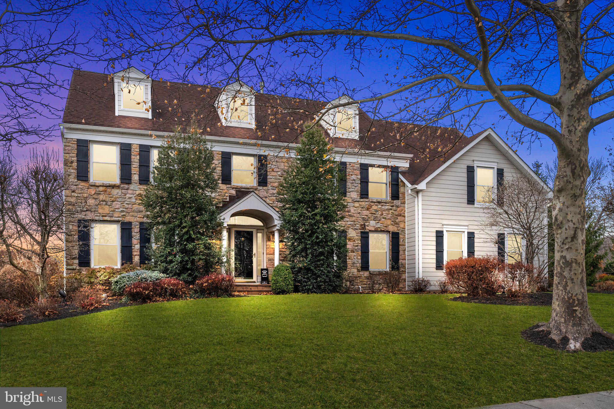 Welcome to 1559 Brookfield Road, a distinguished residence located in the highly desirable neighborhood of Fairview at Brookfield in Lower Makefield. Situated on a beautiful lot backing to the Garden of Reflection park, this incredible location not only the offers easy access too all commuting routes to Princeton, Philly, or NYC; it also offers the tranquility of space and privacy on a half acre lot. This elegant home spans 3,820 square feet above grade plus an exceptional finished basement, offering a harmonious blend of sophistication and comfort with fantastic curb appeal through Masonry Stone and Hardie Plank facade, while landscape accent lighting and a paver pathway leads to the covered portico entry.
As you step inside, you'll be captivated by the soaring high ceilings, open rail staircase and the timeless beauty of hardwood floors that grace the entire main floor. The Foyer entry is flanked by the living and dining rooms, and feature crown moldings. The spacious, yet cozy family room is adorned with vaulted ceilings and a lovely stone front fireplace and features a built in bar area with granite countertops and barstool seating. Through double French Doors, you will find the executive level Study which features an incredible custom built, mahogany bookcase.
The heart of this home is its exquisite eat-in kitchen, featuring a central island that inspires culinary exploration. Outfitted with a gas stove, granite countertops, and a large window overlooking the back yard, this kitchen is as functional as it is stylish.
Upstairs, you will find four spacious bedrooms. The primary suite is a luxurious retreat, complete with a sitting room, 2 walk-in closets, and an en-suite bathroom reminiscent of a spa with vaulted ceilings, large stall shower with frameless glass door, private toilet room, and double bowl vanity.
The knock out basement will be sure to impress and is an entertainer’s dream; offering endless possibilities, whether for a home theater, gym, or additional living space. A custom built wet bar features space to gather and to serve up your favorite beer or cocktails with custom wood work and trim details that are reminiscent of your favorite pub. Conveniently located in the basement is an additional powder room.
Discover the perfect blend of elegance and functionality at 1559 Brookfield Road, where every detail has been thoughtfully designed to create a home of exceptional quality. Do not miss your opportunity and schedule your tour today!