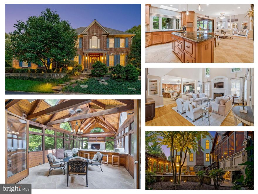 Prepared to be WOWED with this unique opportunity in McLean Hamlet!   This newer home is sure to impress, offering exquisite landscaping, uplighting, and a pavered and stone walkway that leads to a newer stylish front portico with wood beams and welcoming wooden door. Inside, the open floor plan is perfect for everyday living. The grand two-story foyer and balcony sets a luxurious tone from the moment you step inside. The custom kitchen features high-end custom cabinetry,  heated floors, a Dacor 6-burner gas cooktop, Miele dishwasher, Subzero refrigerator, and built-in pantry.   

Resort like living!!  Glass folding doors open to a two-level outdoor addition with serene views and privacy. This oversized 4-season room is a standout, boasting a mountain lodge design with cathedral ceilings, exposed beams, skylights, and gas heaters.   The dining area has an overhead gas heater, while the lower level family room is cleverly heated with a gas fireplace + 2 blowers/vents  in the back of the room for full heated circulation.   

Enjoy the luxury outdoor living even more with the high-end hardscape patio with a built-in gas grill, granite counters,  and firepit, making it ideal for entertaining. And it’s conveniently accessible from both the screened porch and entertaining basement rec room.   Soak in the luscious landscaping, pergola and stonework as you enjoy time with loved ones.  Don’t miss the hidden room under the porch that is great 

Back inside, is the grand two-story family room with a wood-burning fireplace, and a convenient built-in desk, as well as a private office with glass french doors and built-ins, elegant dining and living rooms.  The main level also features a butler’s pantry, a laundry room with ample storage and convenient laundry chute, and direct access to the two-car garage. 

Upstairs, the expansive owner’s suite is an everyday retreat,  featuring  tray ceilings, recessed lighting, a sitting area, and an expansive walk-in closet with a center island. The renovated spa-like en suite bathroom includes a frameless shower with dual rain shower heads, a large soaking bathtub next to a beautiful stone wall, and ample counter space with double sinks. The second and third bedrooms are connected by a renovated Jack-and-Jill bathroom with a double vanity and glass-door tub, while the fourth bedroom offers an en-suite bathroom with a frameless glass shower. 

The walk-out lower level is an entertainer’s dream, featuring an open recreation room perfect for lounging, gaming, or gatherings. A custom wet bar with an island, dual refrigerators, a dishwasher, and a microwave makes hosting a breeze.  And you’ll love the full size windows, stone accent wall, wood accent wall, and luxury flooring.  There is also a spacious utility room, plenty of closet space, and a fourth full bathroom with a glass-enclosed tub/shower. The flexibility of this level offers endless possibilities, including the option to easily add a 5th bedroom. Whether relaxing or entertaining, this home offers luxury and functionality on every level.  

Other features include upgraded wrought iron railings, gleaming hardwoods, elegant plantation shutters, a convenient  large shed with electricity, oversized flat driveway, 

Located in the heart of McLean Hamlet, this home is situated on a quiet, tree-lined streets that has sidewalks and minimal traffic. The optional McLean Hamlet Swim & Tennis Club provides social activities, while nearby amenities include the Spring Hill Recreation Center, Tysons Corner, and the Silver Line Metro. Easy access to I-495, Route 7, and the Dulles Toll Road.