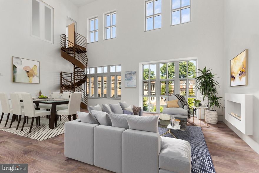 Welcome to The Residences at Steeple View - a fabulous opportunity to work with a blank slate to create a one of a kind custom residence.  Step off the elevator to the professionally decorated second floor lobby.  Open the door to 2E and your are immediately impressed by the generous 7 by 11 foot foyer with coffered ceiling.  As you walk down the hall you are greeted by a spacious glass walled atrium with access on all four sides to the adjacent rooms.  This unique feature allows for stargazing and dining without ever having to leave the condo.  Beyond the atrium is the stunning 20 by 30 foot great room with 22 foot ceilings, french doors, expansive windows and a view of the streetscape in this historic borough. A kitchen with high end appliances is spacious and open to the great room.   His and her baths and as well as dual walk in closets in the main suite give the aura of a luxurious spa! The second bedrooms/study is located on this level and faces the atrium. The third bedroom is accessed via a spiral staircase.  This aerie retreat overlooks the great room and features an en-suite bath. Multiple closets and a separate laundry/utility room provide a place for everything. Constructed of steel, glass and brick, with radiant floor heat, commercial windows, extensive sound proofing, and fully sprinklered, this condominium is of the type found in center city high rises and is new to this marketplace.  Interior pictures are of MODEL HOME.  Units can be customized, including adding gas fireplaces.   The Residences of 202 South State Street are in the heart of Newtown Borough's Nationally Registered Historic District.  The Residences are a part of the larger Steeple View real estate development, a nine acre parcel dedicated to the creation of a complex compatible with the Borough's historic character.  Steps away from Athleta, Starbucks, Blue Mercury, J McLaughlin, Newtown Library and Newtown Historic Association, numerous fine restaurants and services.  The Residences provide the walkability and vibrancy of city living in a historic suburban setting.  Located 3 miles from 95 (now rebranded as 295), the Borough is 40 minutes from Philadelphia, 90 minutes from Manhattan, and 20 minutes from Princeton. Winner of the "Design Excellence, Large Project Award" from Bucks chapter of AIA. Visit our Sales Office in the former Bon Appetit cafe.  Thursday - 2-7, Friday - 2-7, Saturday - 1-5.  Other hours by appointment.  All showings must be confirmed in advance.