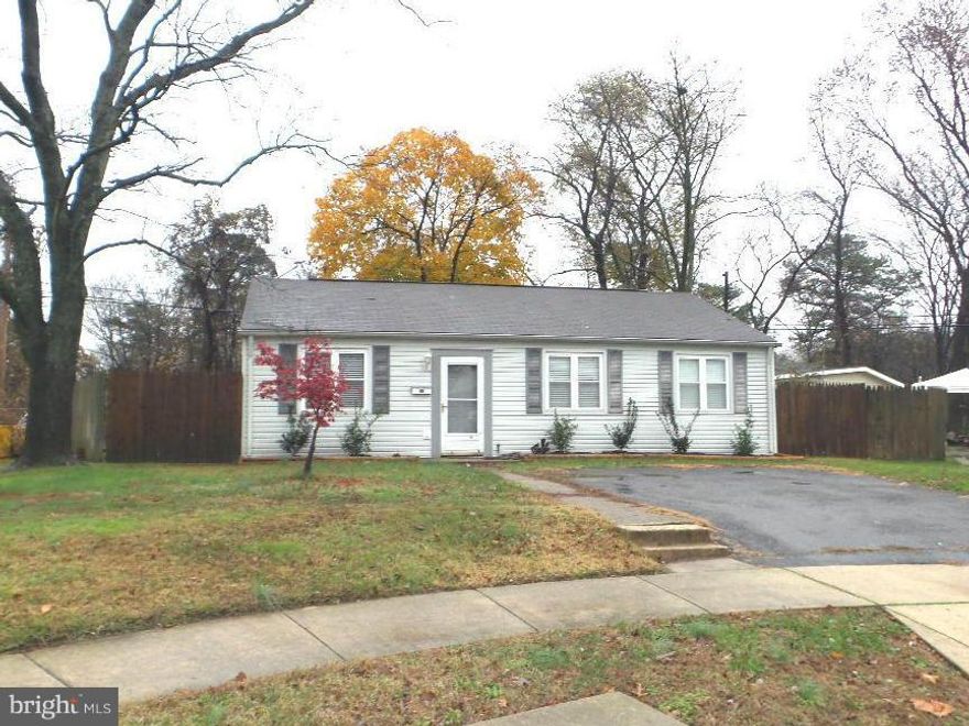 Lovely 3 Bedroom, 1 Bath Rancher. Private Fenced In Yard Backs To Open Space. Large Two Tiered Deck Is Perfect For Entertaining Family & Friends. Newer Windows & Gleaming Floors Throughout. Home Is Located In Cul-De Sac With Off Street Parking. Convenient To Shopping, Restaurants and Major Highways. NO GROUND RENT. PAID OFF SEVERAL YEARS AGO!SHOWING TIMES BETWEEN 12:00pm to 8:00pm.