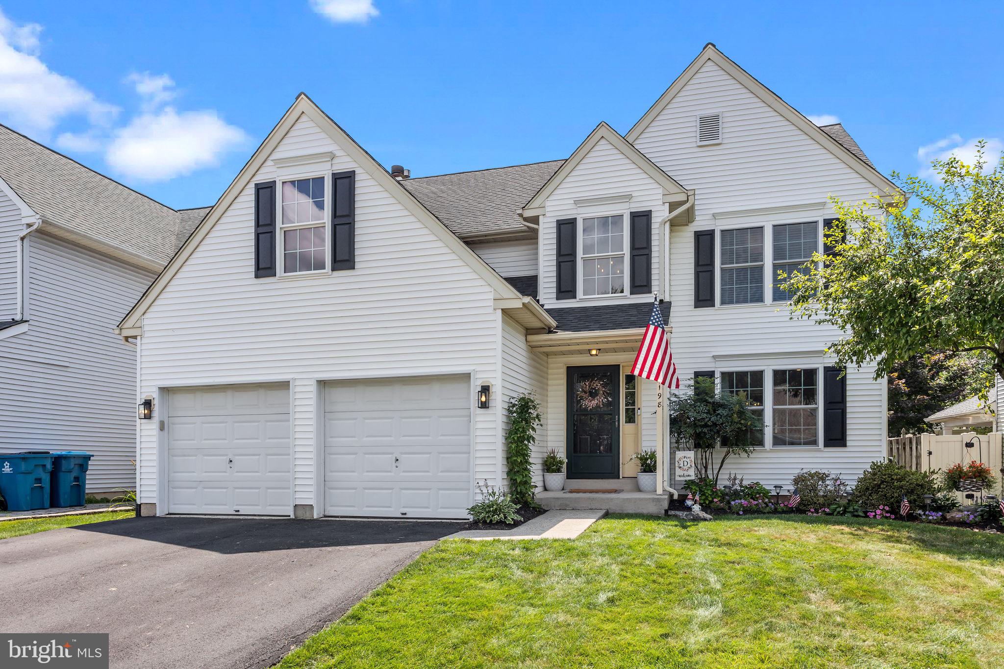 OPEN HOUSE CANCELLED FOR SATURDAY 7/26! Welcome to 4198 Miladies Lane, a beautifully maintained colonial nestled in one of Buckingham’s most sought-after neighborhoods, Buckingham Square. This 4-bedroom, 2.5-bath home offers a spacious layout, timeless finishes, and an ideal location within the award-winning Central Bucks School District. Enter inside to find rich hardwood floors and recessed lighting throughout. The main level features a bright living room and formal dining room, perfect for gathering and entertaining. The eat-in kitchen is appointed with granite countertops, custom cabinetry, stainless steel appliances, and a large island with seating. Just off the kitchen, the inviting gathering room includes a wood-burning fireplace and large windows that overlook the backyard, offering a relaxed atmosphere for everyday living. Upstairs, you will find 4 spacious bedrooms with hardwood flooring, and ample closet space. The hall bath includes a tiled tub/shower combination. The spacious primary suite features dual dressing rooms and a private en-suite bath with a soaking tub, separate stall shower, double vanity, and cabinetry for extra storage. The partially finished basement adds flexible space for a home gym, office, or media area. Outside, enjoy the fully fenced backyard, ideal for outdoor dining, gardening, or play, along with a two-car garage that provides additional storage and convenience. With close proximity to Bush Park, sports fields, New Hope, and Doylestown Borough, this home offers the space, location, and lifestyle you’ve been waiting for. Schedule your private showing today.