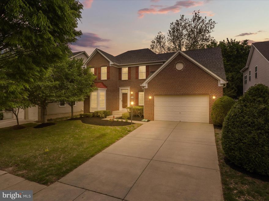 Wonderful 4 Bedroom, 3.5 Bathroom Colonial Located in Fairwood with amenities galore! This Home Features include Dining Room with Crown and Chair Molding, Office with French Doors, Eat in Kitchen with Stainless Steel Appliances, Granite Countertops, Island and Breakfast Bar. The Sunroom with Ceiling Fan, Family Room with Gas Fireplace. Fully Finished Basement has Media Room, Bar, Workout Room and Full Bathroom. The Private ,Spacious Backyard has a Deck and Pavers  Patio with Fire Pit! A Must See!