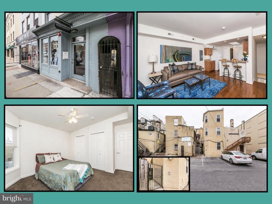 OPEN HOUSE [5/29]  5-6pm...Come Take A Look.2 CAR Parking Included with this secure 3rd floor walkup 2br/1ba updated rental in N. Federal Hill. UMD Shuttle stop is just across the street. Light filled open concept main living area w/ hardwood floors. Large entertainers kitchen w/ breakfast bar & sky light. Bedrooms separate from the living spaces. Secure Package Delivery & Laundry In-Unit. Secure gated access from the front and rear entrances. Staged Not Furnished. Available begining of June. Still occupied so notice is required to show.