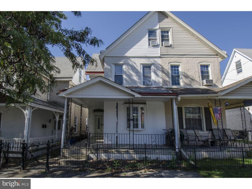 Within easy walking distance to the hustle and bustle of Manayunks's Main Street, and to the amenities of "The Ridge" in Roxborough sits this charming four bedroom, one full and one half bath, 1,646 sq ft home.  This home has an open floor plan with many original features including large molding thru-out the living room and dining room. The over-sized, eat-in kitchen features recessed lighting, granite counter-tops, plenty of wood cabinetry, stainless steel appliances, cool checkered ceramic tile floors and exit to a private grassy back yard. First floor powder room and laundry area finish off this level. Second floor features two bedrooms and bonus office/playroom with good closet space and hall bath with soaking tub and shower, checkered ceramic tile, and vanity. Third floor features two additional  bedrooms. Covered front porch with lighting for relaxing Sunday mornings. Close to public transportation. This home is combines location, style and space. It is a must see-will not last!