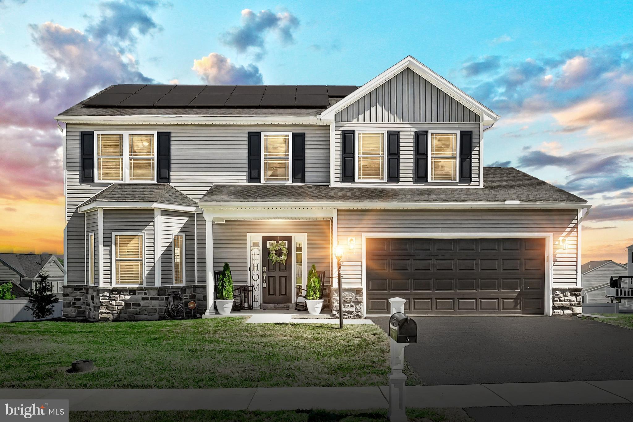 Beautiful newer construction home offering exceptional space inside and out. The main level features an open floor plan with a bright kitchen boasting granite countertops, stainless steel appliances, and an oversized island that flows seamlessly into the dining area and spacious family room. Luxury vinyl plank flooring and upgraded finishes run throughout the main living areas.
Upstairs, you’ll find 4 generously sized bedrooms including a private owner’s suite with walk-in closet and bathroom and the laundry area.
The fully finished walk-out basement provides a huge additional living space—perfect for a recreation room, home theater, office, or guest suite. There is a bathroom that is ready to complete as well.
Outside, enjoy the large fenced-in backyard with plenty of room for play, pets, or entertaining. A two-car garage, energy-efficient systems such as solar panels, and convenient location complete the package.
Move-in ready, this home truly has it all!