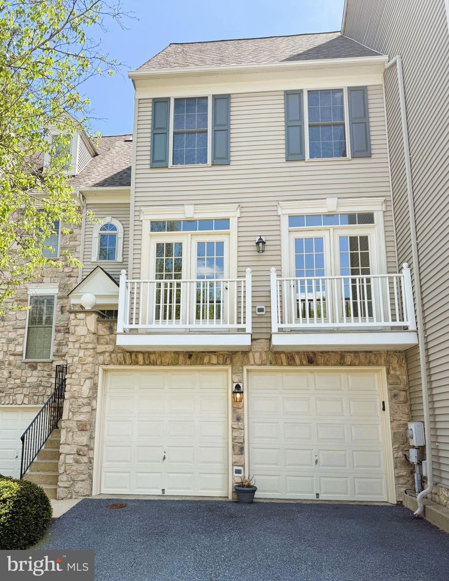 Wonderful three level above grade townhome, after 26 years of living in and loving Wormans Mill the owner has downsized. We repainted 100% . every nook and cranny has been freshly painted, most light fixtures and all outlets, switches, and faceplates are brand new. The primary bath has been nicely renovated and updated. Upgraded carpet and pad throughout, not builder grade is brand new. The roof is 5 years old. This is a great location and of course has all the amenities Wormans Mill has to offer. Gas heat, hot water, stove, and fireplace. The rear has a deck off the family room with stairs down to the lower landscaped patio, fully fenced with a gate in the rear to a grassy common area. The lower-level rear bedroom has large window overlooking the yard, these owners used it as their office. 2,937  finished square feet above grade!