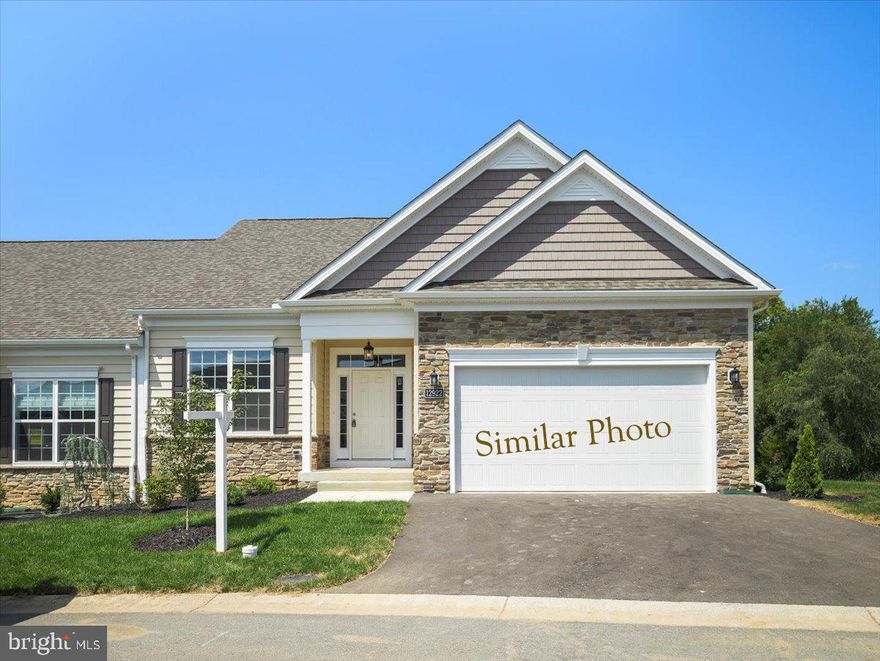 Beautiful New construction completed and will be ready for occupancy October 1st. This wonderful light and bright villa features three bedrooms and three full baths.  Master bedroom and bath with walk in closet located on the main level with an additional bedroom and bath. Open concept living room and kitchen area with granite counters making it easy to entertain and not miss a thing with your guests. Come tour this Manor House Builders villa to you see for yourself all that it has to offer. You won't be disappointed! Located close to shopping, medical and commuter routes.
Photos are from a similar previously built home.