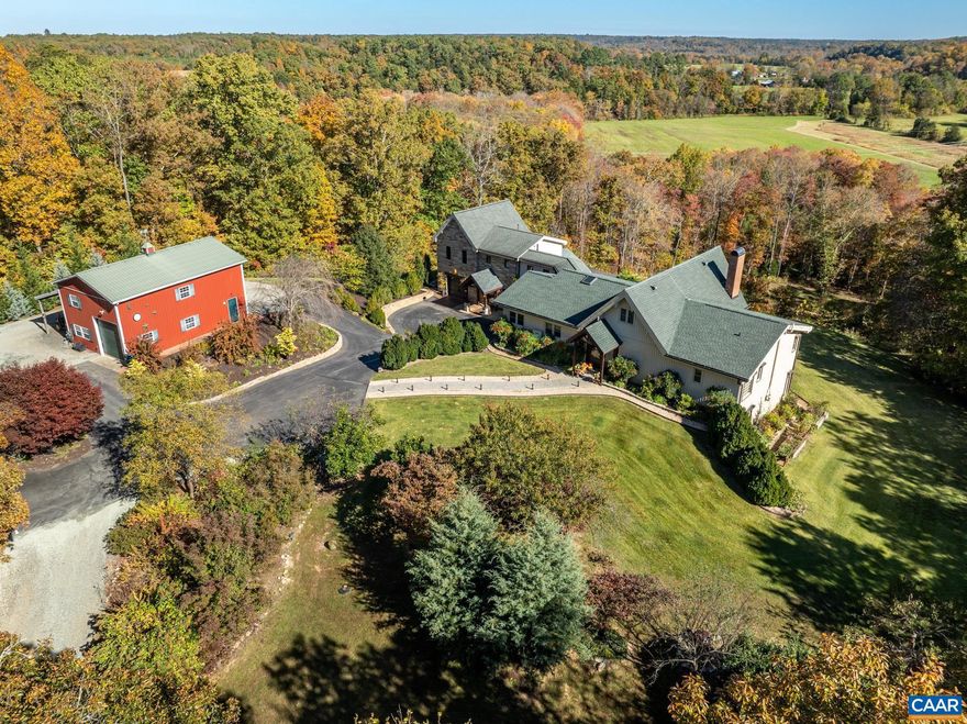 Your privacy�awaits at Buck Ridge�Farm, country living meets city convenience�just�15 minutes from Charlottesville. The original house, a�custom-built�Linwood Cedar�Post & Beam home,�perched�atop a bluff overlooks serene�views of�neighboring�farmland and�woods.�Enjoy endless possibilities�with almost 24 acres to�hunt game, explore trails,�or simply relax�in your own private oasis.� Inside, the home features an expansive and versatile floor plan. A connected addition (Built in 2008) offers essentially two separate living spaces which are ideal for multigenerational living.�A must-see outdoor patio space (Added in 2018)�lends itself to outdoor entertaining and relaxation with two spas, a hot-water outdoor shower as well as custom cabinetry. The owners have lovingly cared for the property, blending charm with practical upgrades. A new expansive deck and protective shutters to name a few. Ask about the "additional docs" to find out more. Property is also in Forestry Land Use providing reduced property taxes. A few special characteristics: In-law Suite -Pastoral views�-Private Setting�-Invisible Pet Fence -Marquis Swim Spa & Bullfrog Hot Tub -Whole House Generator�-Secure Entry Gate.,Fireplace in Living Room,Fireplace in Rec Room