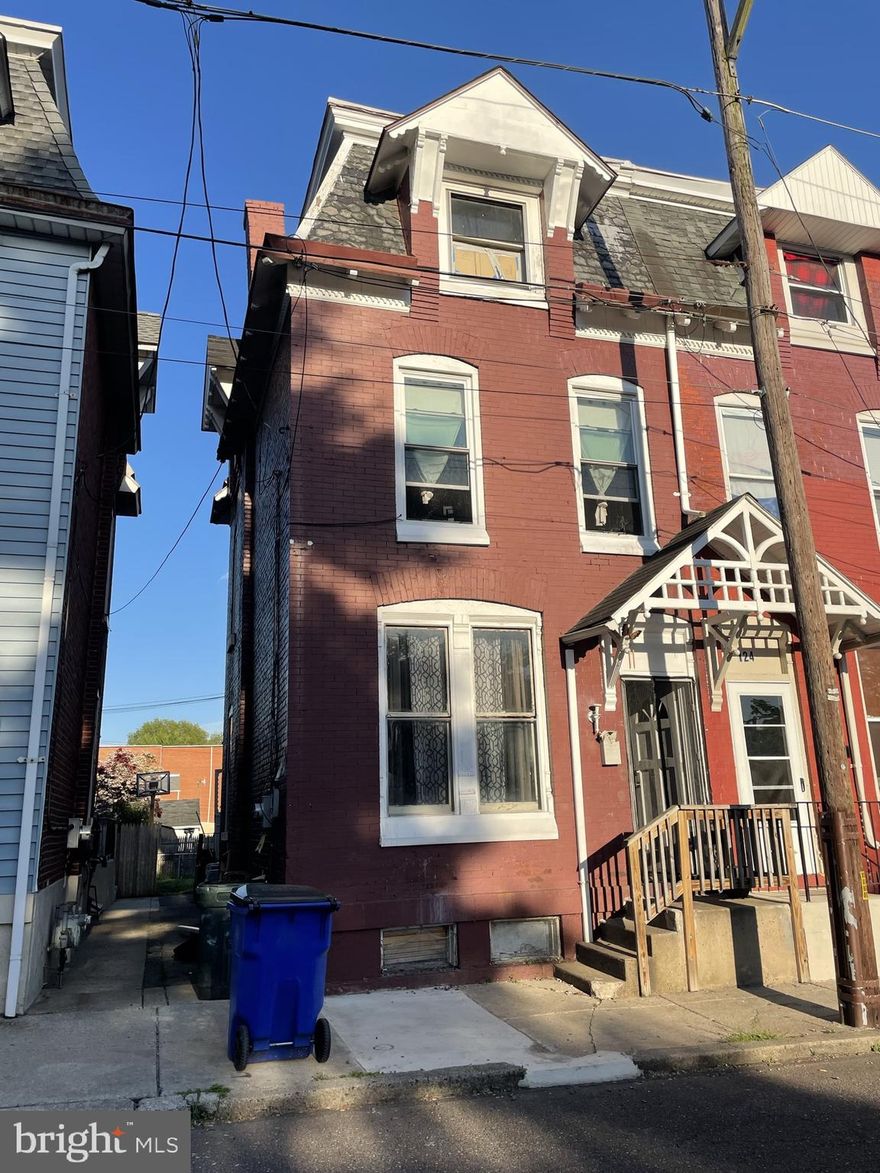 Come see this 4 bedroom investment property!  Property has great long term tenants rented at $2,000 per month, tenant is responsible for all utilities.  The home features 4 large bedrooms and 1 full bathroom.  The full basement houses a brand new high efficiency gas boiler and heating system, newer electric water heater, and washer/dryer hookup.  Sold with clean certificate of occupancy.  Located in a beautiful, quiet part of Pottstown with a fenced in back yard, directly across the street from a park!