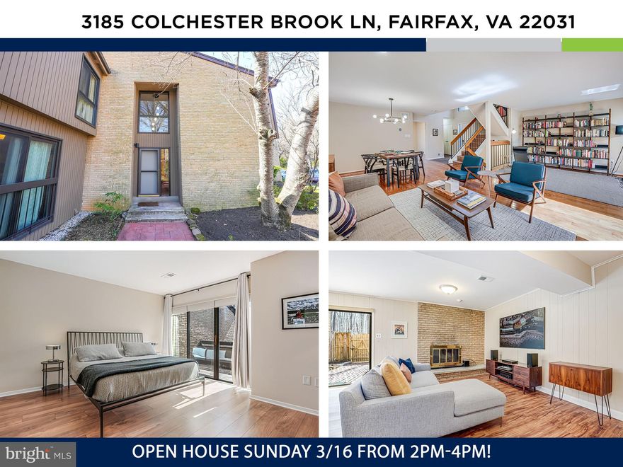OPEN HOUSE SUNDAY 3/16 FROM 2PM-4PM! Welcome to this stunning mid-century modern retreat, perfectly nestled against miles of serene parkland and just under two miles from both the Vienna Metro and the vibrant Mosaic District!
Step inside to a bright, airy foyer that opens into a breathtaking living space, where soaring windows and gleaming hardwood floors create an inviting atmosphere for stylish entertaining. The expansive kitchen boasts hardwood cabinetry, sleek stainless steel appliances, and elegant granite countertops. The open-concept dining and living areas showcase spectacular, unobstructed views of lush greenery—a true natural escape. On a beautiful spring day, two back balconies offer perfect spots to sip your morning coffee while listening to birdsong.
Upstairs, you'll find three generously sized bedrooms and two full baths, including a serene primary suite overlooking the private backyard retreat. With a spacious walk-in closet and an en-suite bath, this peaceful sanctuary is ideal for unwinding. Luxury vinyl plank flooring throughout the upper level adds both durability and style.
The expansive walkout lower level offers incredible flexibility, featuring a cozy wood-burning fireplace and a full bathroom—perfect for a guest suite, home office, fitness studio, or entertainment haven. Step outside to a fully fenced backyard with a charming brick paver patio, ideal for al fresco dining and weekend gatherings.
Practical updates, including a brand-new HVAC and water heater (2024), ensure worry-free living.
Unbeatable Location!
Top-rated schools—Mantua Elementary, Frost Middle, and Woodson High—make this home a fantastic choice. Plus, you're just minutes from the luxury shopping and dining at the Mosaic District, including Bloomingdale’s, Lululemon, Anthropologie, Sephora, Target, Bar Taco, True Food Kitchen, Alta Strada, and an incredible Sunday farmers market!
Commuters will appreciate the easy access to the Vienna Metro, Route 50, Route 29, I-66, and I-495, making trips to D.C. and beyond a breeze. Nature enthusiasts will love the trail access leading to the Gerry Connolly Cross County Trail and Accotink Trail in your backyard! 
Don’t miss your chance to own this gorgeous modern escape in an unbeatable location!