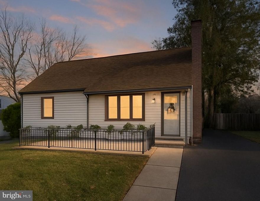 Welcome HQME to this charming, move-in-ready cape cod in a quiet neighborhood with no through traffic.  Boasting 4 bedrooms, 2 full bathrooms, a new kitchen, and a flat open backyard with shed, this home has plenty of room to both entertain and relax.  As you enter the home, you’re welcomed by a stunning wood-burning fireplace and large bay window that create a warm, inviting living room. Original hardwood floors throughout the main level add to the character of this cozy home. Flowing seamlessly from the living area, is an updated kitchen, featuring solid maple cabinets, a generously-sized granite countertop with seating for 3 and plenty of room for a dining table-perfect for gatherings and everyday living.  Down the hall, you’ll find a full bathroom with new vinyl flooring and a walk-in shower. Just beyond are 2 comfortable bedrooms, ideal for family, guests, or a home office.  As you head upstairs and enter the spacious primary, you’ll immediately notice the classic, parquet flooring and dual closets with additional storage behind.  A fourth bedroom with brand, new carpeting and a second full bathroom, complete the upper level. This home has been well cared for and is moving ready for its next owners. Additional highlights include outdoor living spaces in both the front and rear yard, newer windows throughout, a three year old roof and a partially finished wall-up basement with newer laundry facilities, including a brand new utility sink. Conveniently located near to local shops and restaurants, as well as Rt. 476 for easy commuting, come check out this property before it’s gone!