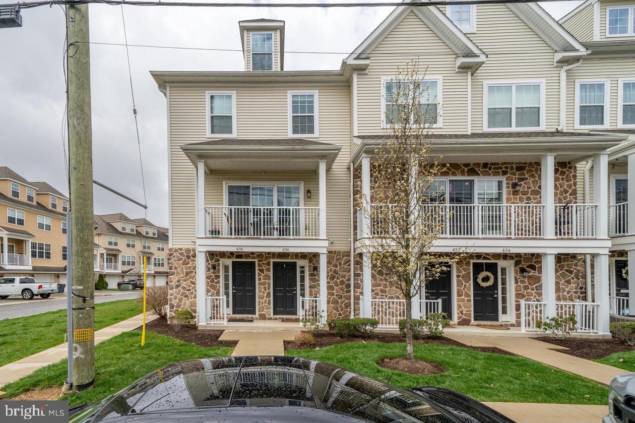 West Chester Borough- Walking distance to town. Only 1 full-time college student can reside here according to WC Borough ordinance. 2016 Built 3 story townhome almost corner of S Adams and Justin. Entry hall has a closet storage space and access to a 2-car back/back garage. Additional 1 vehicle parking in the driveway. 3 Bedrooms - 3.5 Bathrooms- 1,646 Sq. ft. townhome. Main floor is open floor plan with powder-room combo Kitchen, dining area, and Livingroom, Slider doors onto the balcony overlooking the front of the property. Island Kitchen boasts Stainless Steel Appliances including Gas stove, Refrigerator, Built-in-Microwave, Granite countertops and ample cabinets and counter space - Washer/Dryer on main floor. Gas heat and Central air conditioning- Ceiling fans throughout - Hardwood floors throughout main floor. 2nd FL has carpeted Main Bedroom with en suite Bathroom, another carpeted Bedroom and Hall Bath - 3rd FL has additional good-size carpeted Bedroom with full Bathroom. Union Station II is close to town, shopping, all major roads. Schools are: East HS, East Goshen Middle, and Fugett Elem. Pets are considered on case-by-case basis. Furnished photos are of a previous resident.
