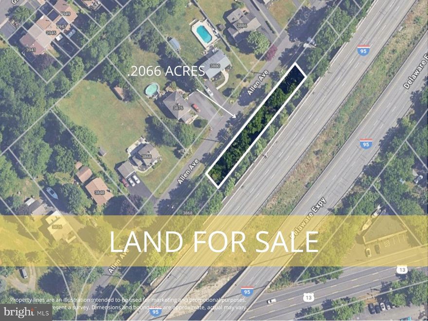 ***BUYER TO DO THEIR OWN DUE DILIGENCE AS TO ANY FUTURE USE.*** 
Vacant land. 250x40 situated between 95 and Allen Ave.