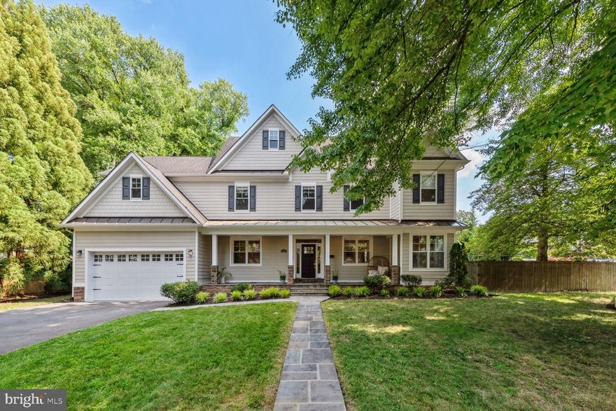 Welcome Home! Look no further! This exceptional home within the coveted McLean HS/Longfellow MS district was originally constructed by Washington Street Homes in 2015 and meticulously expanded in 2016. The thoughtful addition added over 1,000 sq ft across three levels, creating a spacious 4,300+ sq ft residence. 7221 Arthur Drive boasts premium finishes and materials, such as architectural shingles, Hardie Plank siding, and gorgeous, red oak hardwood floors throughout. Enjoy the comfort and efficiency provided by the extra-large double-pane insulated windows, a dual-zone Carrier HVAC system, Carrara marble countertops, and upgraded plumbing fixtures and appliances.

Designed with modern lifestyles in mind, the layout seeks to ease busy, everyday life, ‘WOW’ when entertaining, and is a serene escape. The expansive family room, bathed in natural light from numerous large windows, includes a cozy nook perfect for curling up with a good book. The gourmet kitchen features high-end appliances, a large pantry, and eat-in bar. The dining area opens to a recently added flagstone patio, perfect for al fresco dining. The main level also features a bedroom and full bath, and a mudroom off the garage entrance.

Upstairs there are 4 generously sized bedrooms with plenty of closet space, and 3 full baths. The laundry room is conveniently located on the same level as the bedrooms. The primary suite boasts two custom, walk-in closets, a considerable primary bath, with soaking tub, huge walk-in shower, a separate water closet, and has its own linen closet. This level also boasts a fabulous, separate built-in office with tons of storage space.

The third floor is expansive and makes a great recreation space, ready to become your music room, a movie room, rec room, or all three! The third floor also has a half bath.

Situated on a flat, 1/4-acre corner lot, the property is enclosed with a privacy fence and includes playground equipment and a new shed. The peaceful, tree-lined neighborhood streets provide easy access to popular destinations such as the Falls Church Farmers Market, Cherry Hill Park, the Mosaic District, Falls Church City (including the new Founders Row development), Tysons Corner, Metro stops, and airports. Welcome Home!