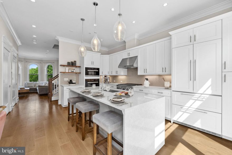 FOUR LEVEL, ELEVATOR TOWNHOUSE WITH ROOFTOP TERRACE & TWO-CAR GARAGE * Check out the VIDEO! * Distinctive features include GRACIOUS 9-FT & 10-FT CEILINGS, gorgeous ANDERSON WINDOWS (some with transoms!), WOOD FLOORS throughout the entire home, CHEF'S KITCHEN with MIELE APPLIANCES, stunning cabinetry, QUARTZ COUNTERS, and SMART HOME features __________ The three bedrooms and main level office are serviced by an ELEVATOR that travels to ALL FOUR LEVELS * ALL ROOMS & SPACES ABOVE GRADE  * Each bedroom includes an EN-SUITE BATHROOM and large closet * The owners’ suite features two closets and a bathroom that offers a DUAL SINK VANITY with quartz counter and SPA-STYLE SHOWER __________ TANKLESS HOT WATER heater and TWO-ZONE HVAC  * Rooftop terrace has gas, water & electric * Low monthly community fee and six guest parking spaces are available __________ The Towns of Abingdon Place is an intimate community of 19 homes designed and inspired by the character and charm of Old Town Alexandria * Located near the Potomac waterfront, walking paths, parks and green spaces,  and historic King Street * Stroll to Montgomery Park for the farmer's market (and bring your dog to the dog park there!) or to Oronoco Bay Park for a scenic walk along the river __________ Enjoy the nearby restaurants and retail: West Elm is 2 blocks, Harris Teeter is 3 blocks & Trader Joes is 5 blocks * Make Old Town Alexandria your kitchen away from home at Hank’s Oyster Bar, Sisters Thai, Oak Steakhouse, Hinata Sushi Bar, Royal Restaurant, Zento Japanese Restaurant & many other fine eateries and shops __________