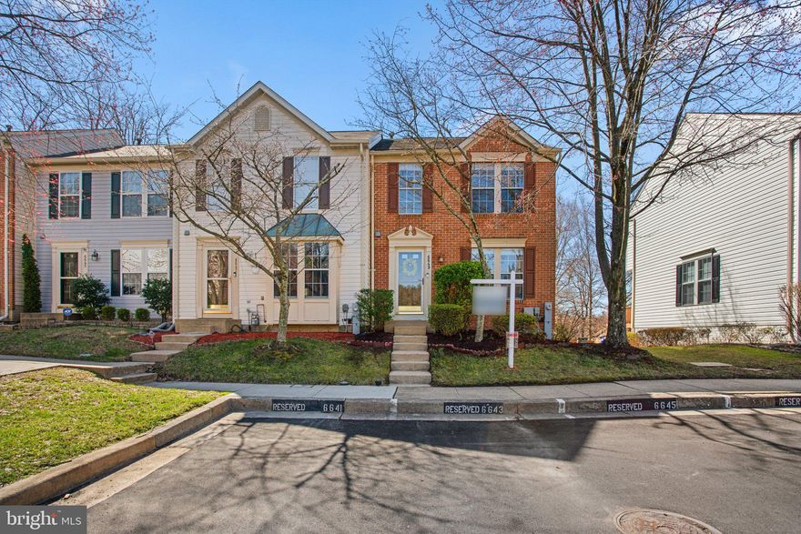 Welcome to 6649 Cambria Terrace! Situated on a quiet cul-de-sac, this end-unit townhome features brand-new carpet on the upper level and stairs, the basement, and is freshly painted, making it move-in ready. As you enter, you'll notice the spacious living room that flows into a bright and roomy kitchen and dining room combination, with direct access to a generously sized deck—perfect for indoor-outdoor living. This level also includes a convenient half bath. Upstairs, you’ll find the primary bedroom with a vaulted ceiling, an ensuite bathroom, and a large walk-in closet. The spacious second bedroom is also perfectly suited to function as a primer, with its own attached bathroom. The lower level features a wide-open daylight recreation room and laundry area with ample storage space, enhancing the convenience and functionality of this end-unit townhome. The close proximity to Route 100 makes this location a commuter's dream. It offers easy access to major highways including Route 32, I-95, Route 70 & 695.