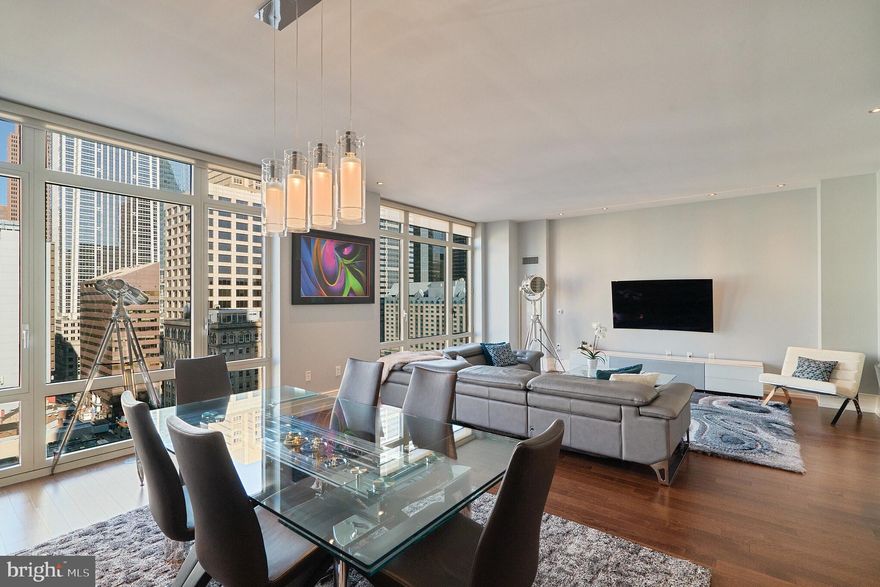 THE ULTIMATE IN LUXURY LIVING AT 10 RITTENHOUSE SQUARE   This expansive two bedroom, two and a half bath residence with ONE CAR PARKING is not to be missed.  Perfectly situated in Rittenhouse Square, this magnificent residence is steps away from fine dining, one-of-a kind shopping, world-renowned cultural destinations and exciting nightlife.