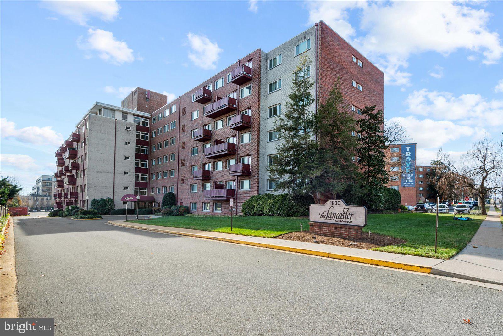 Welcome to The Lancaster. This beautiful and spacious 2-bedroom, 1 bathroom condo offers a total of 1,055 square feet. Hardwood flooring and many updates throughout, nice balcony facing East for a great view of the monuments and the Capitol Building. Laundry room available in the building, bicycle room and additional storage available. The condo fee includes two parking spaces, all the utilities, common areas and pool maintenance. Great location near restaurants, shopping and much more. Must see!