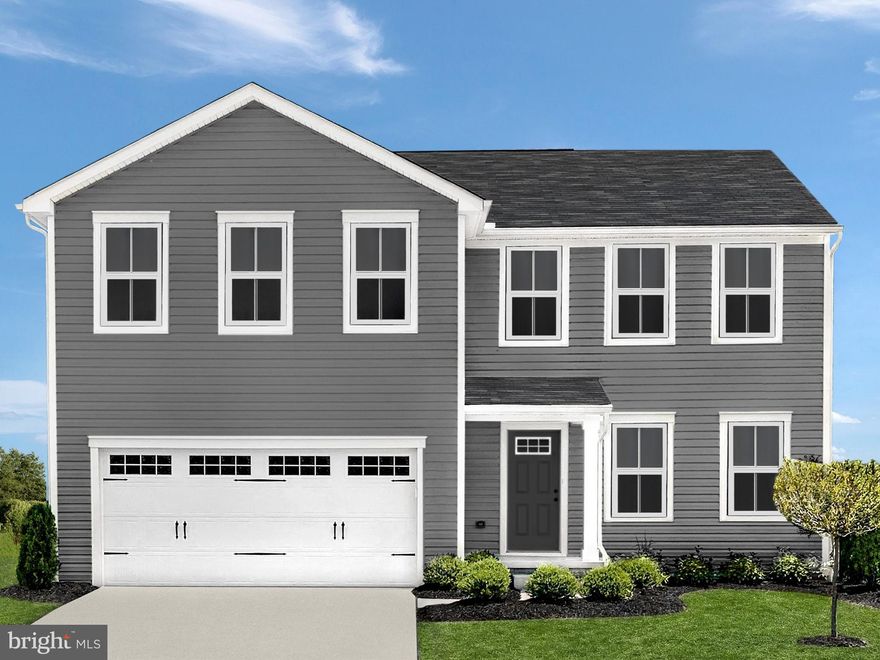 The To-Be-Built Elm at Gaver Meadows offers everything you could want and more. The 2-story home features 4 bedrooms with a loft space that has a 5th-bedroom conversion option and also includes a 2-car garage and full unfinished basement!  The first floor has an open great room/flex space which flows seamlessly to the dining space and gourmet kitchen.  The luxury primary bedroom boasts 2 walk-in closets and an en suite bath with double vanity and an oversized shower. The Elm has it all.  Photos are representative. Other floor plans and homesites available.