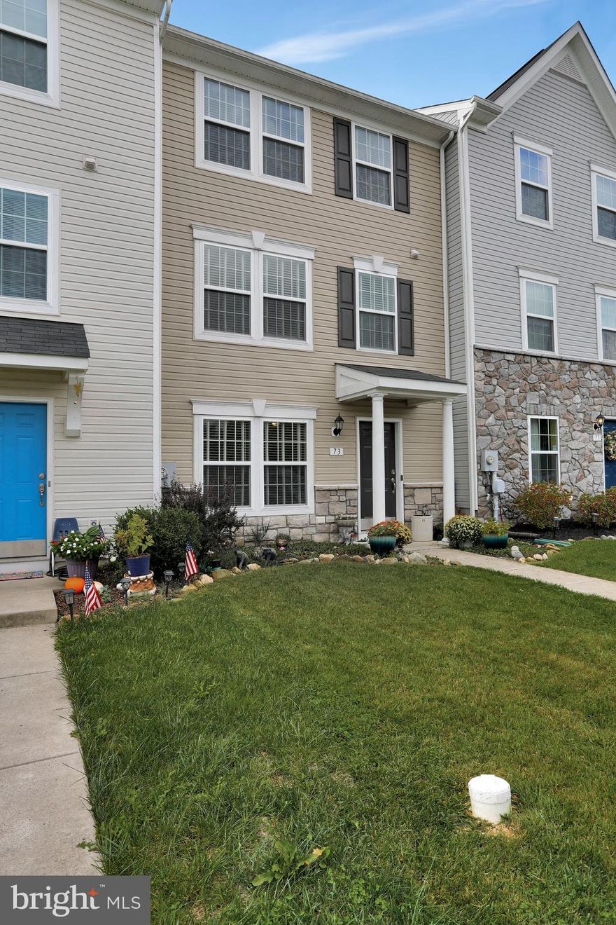 This nice townhome backs to trees, has two assigned parking spaces, sidewalk, privacy fencing, and more!  Great location in South Berkeley County at Boyds Crossing.  The entry level has a finished den/recreation/family room, rough in for a full bath, and area ready to finish for a fourth bedroom or home office.  The upstairs is open and bright, there is a door to your future deck off the dining area, and there is a powder room on this level.  The large bedrooms are upstairs with the primary suite having a private bath and walk in closet.  Two additional bedrooms on this level plus the second full bath.  Minutes from I81.  Available now.