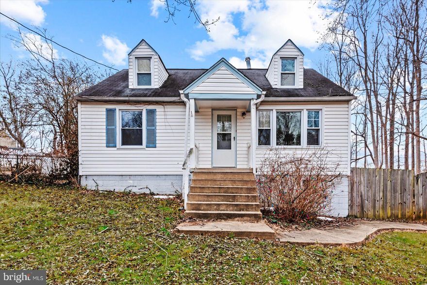 Welcome HOME to this charming 4-bedroom, 1.5-bath Cape Cod filled with timeless character and endless potential. Thoughtfully updated where it counts, this home features a brand-new HVAC system (2025)  hot water heater (2022) and a refreshed kitchen with updated finishes and newer appliances—including the refrigerator, microwave, and stove (2022). Step outside to a huge, fenced backyard—perfect for pups, garden parties, cozy fire pits, and making memories under the stars. Conveniently located near Grocery Stores, Shopping, Restaurants, HOV, &  Marine Corps Base Quantico, this home is ideal for commuters, military families, first-time buyers, investors, or busy professionals who want both space and location. Cute. Cozy. Full of opportunity.  Favorite this home today and let me show her to you!